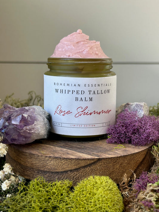 Rose Shimmer Whipped Tallow Balm