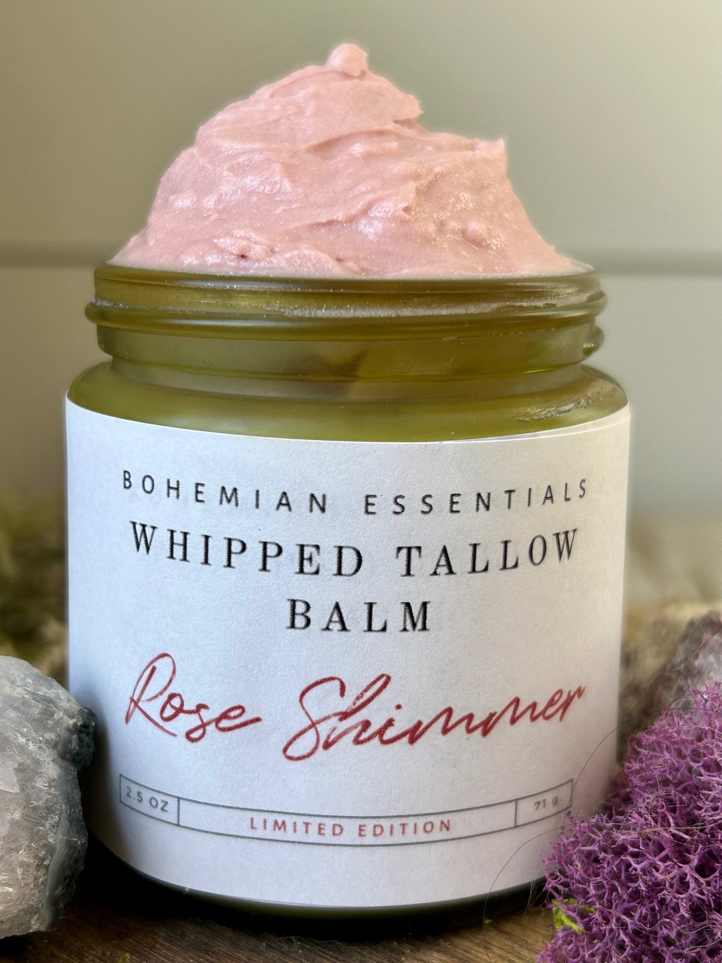 Rose Shimmer Whipped Tallow Balm